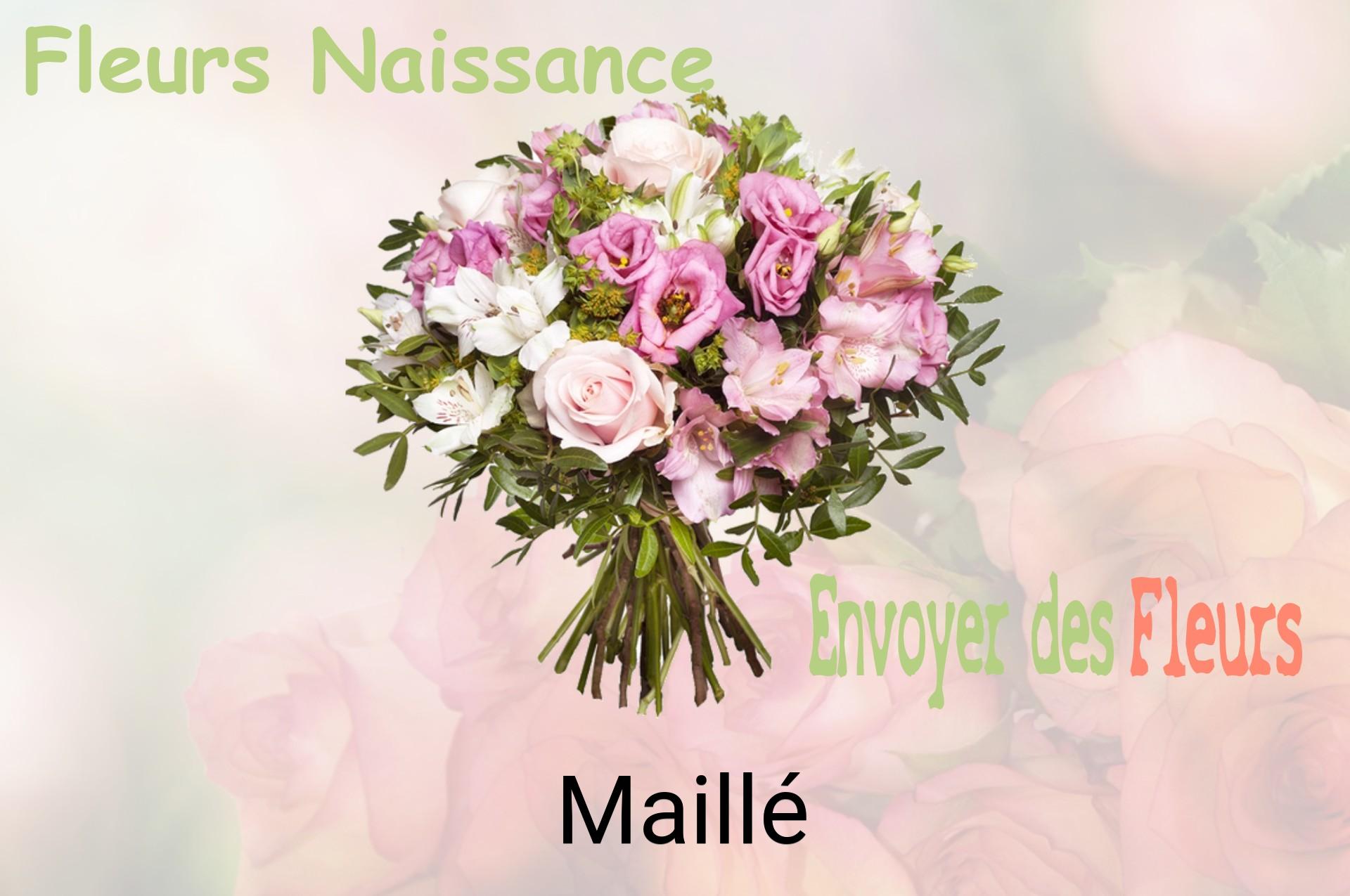 Bouquet de fleurs de naissance livré à Maillé